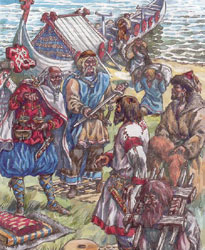 ヴァリャーグ人らの交易（１０世紀頃）