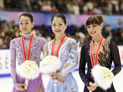 ＮＨＫ杯国際フィギュアスケート競技大会　女子シングル表彰式