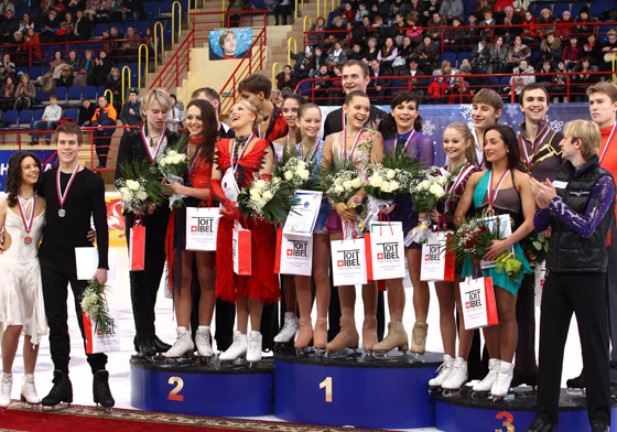 フィギュアスケートロシア国内選手権 表彰式