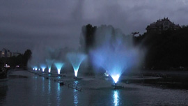 ジナモ公園の噴水